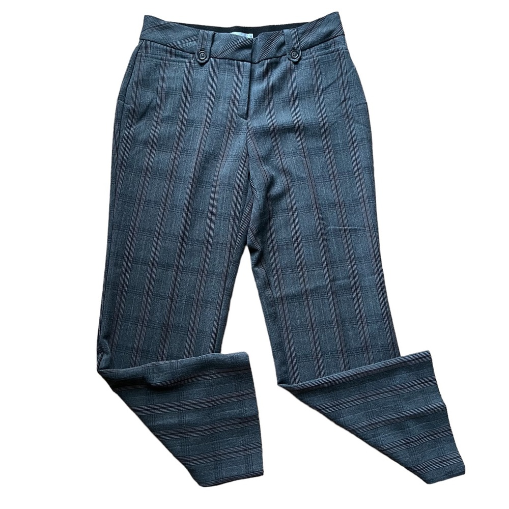 Women’s DressBarn 6P Brown Plaid Dress Straight Pants